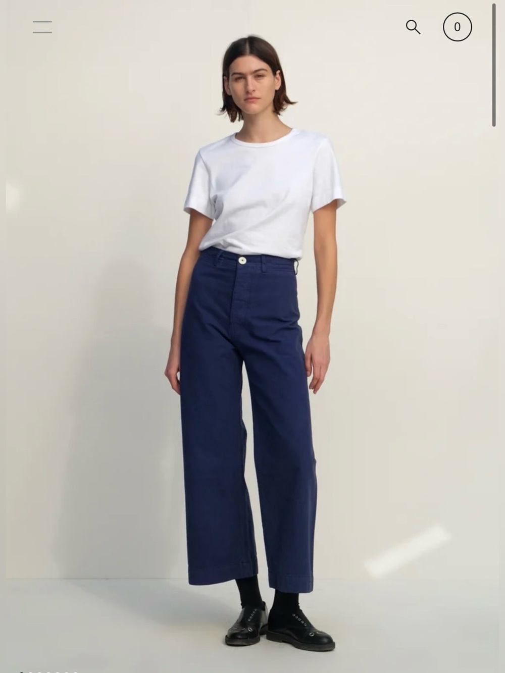 Jesse Kamm Sailor Pants in Midnight Blue Siz 6 (Like New, Worn Once)